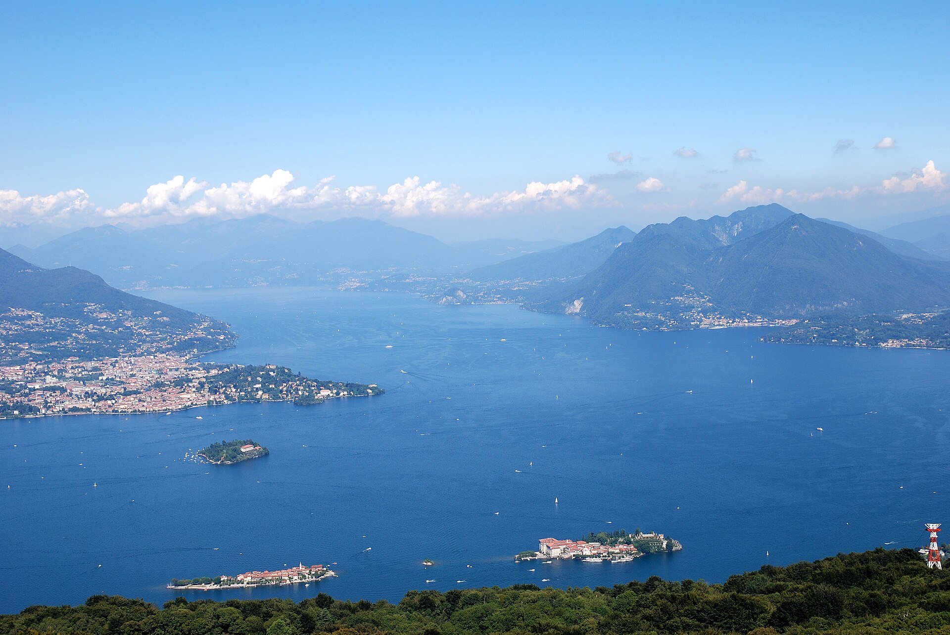 Isole Borromee viste dal Lago Maggiore